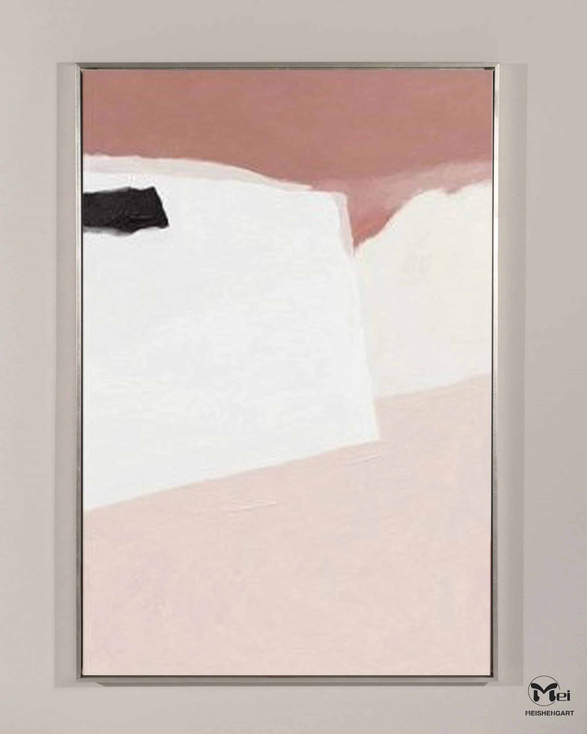 Pink Original Textured Abstract Canvas Wall Art 5GQFG